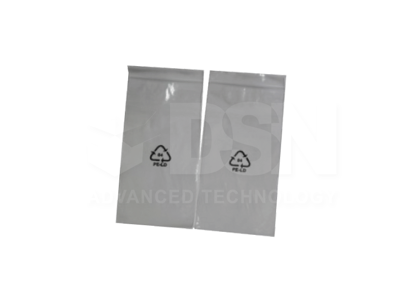 Printed Zip Lock Clear LDPE Bag